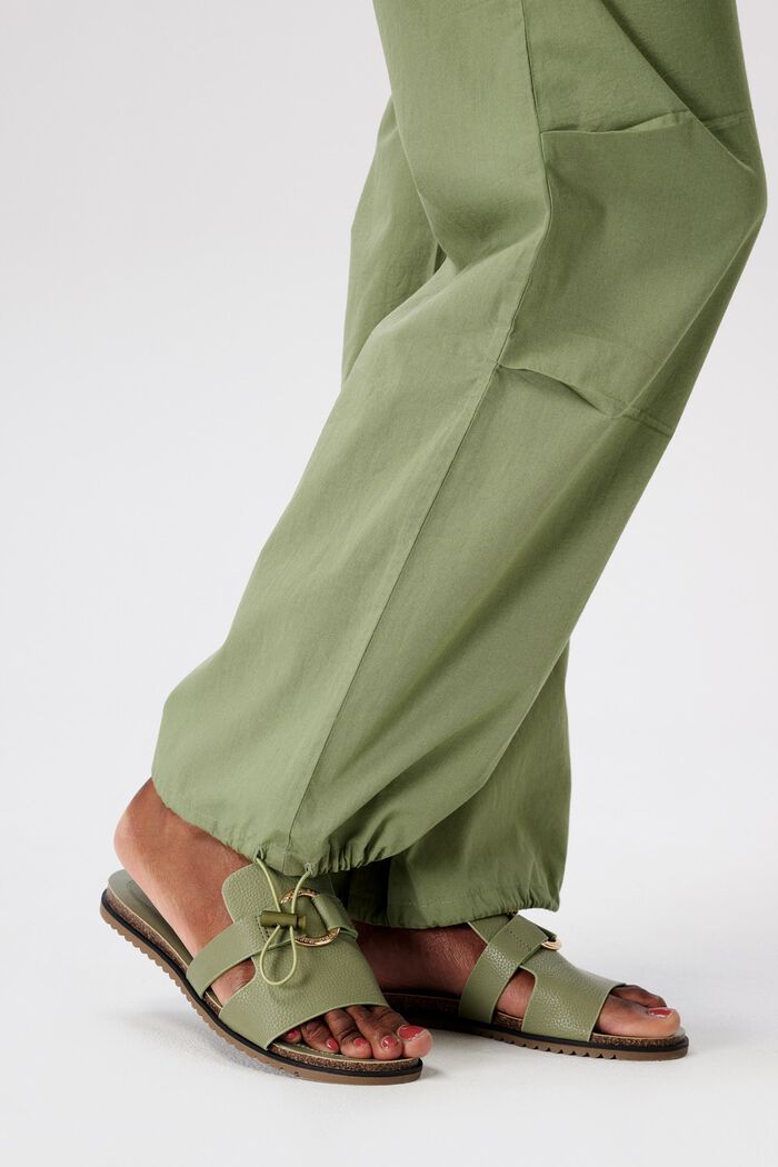 MATERNITY Bukser med lav støttelinning, OLIVE GREEN, detail image number 1