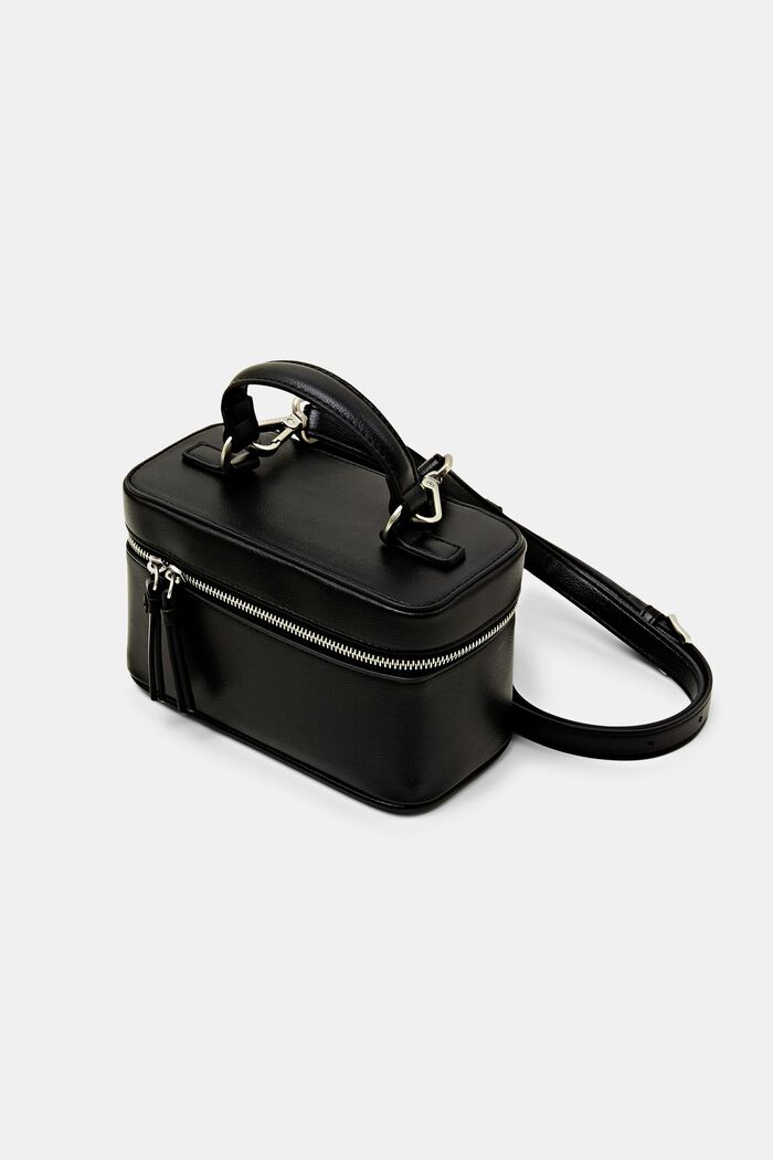 Vegansk lædertaske, BLACK, detail image number 2