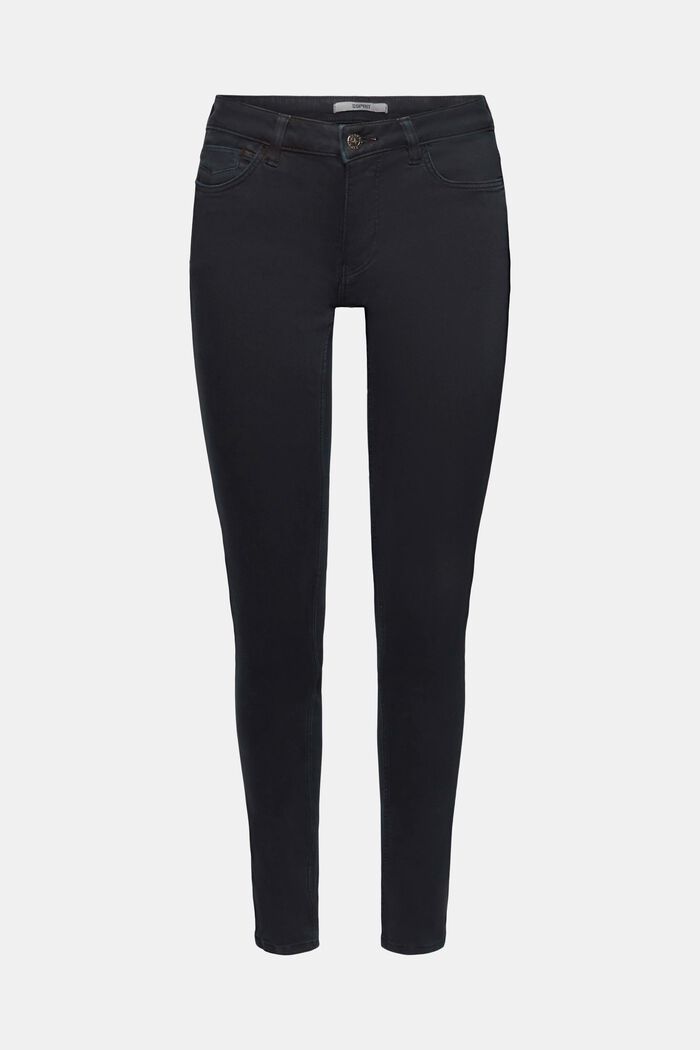 Skinny jeans med mellemhøj talje, BLACK, detail image number 6