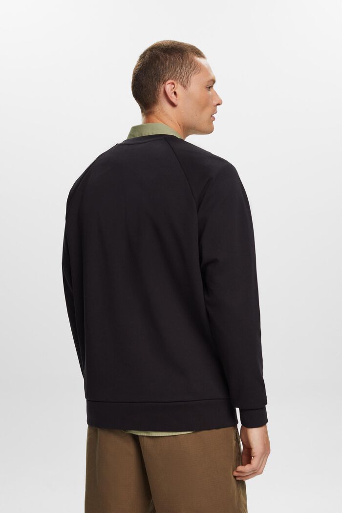 Basis-sweatshirt, bomuldsmiks, BLACK, detail image number 3