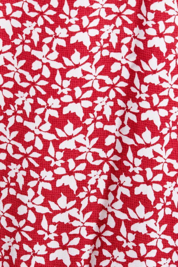 Strandkjole med print, DARK RED, detail image number 4