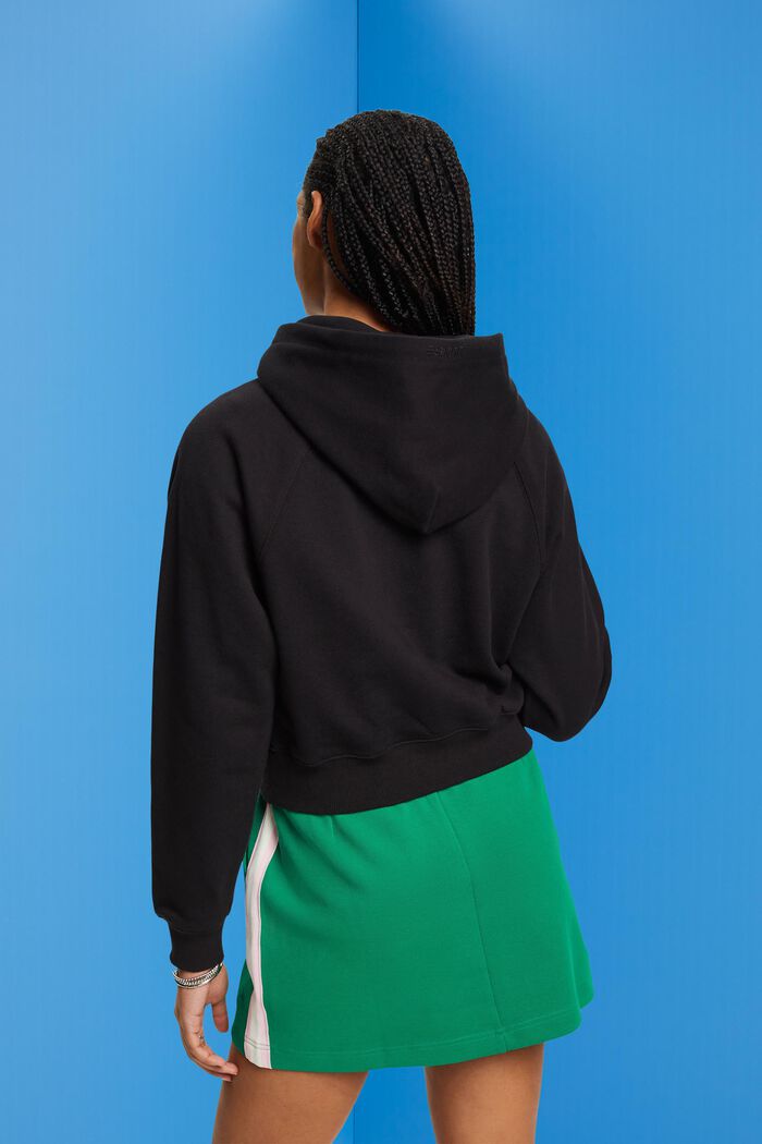 Sweatshirt med hætte, BLACK, detail image number 3