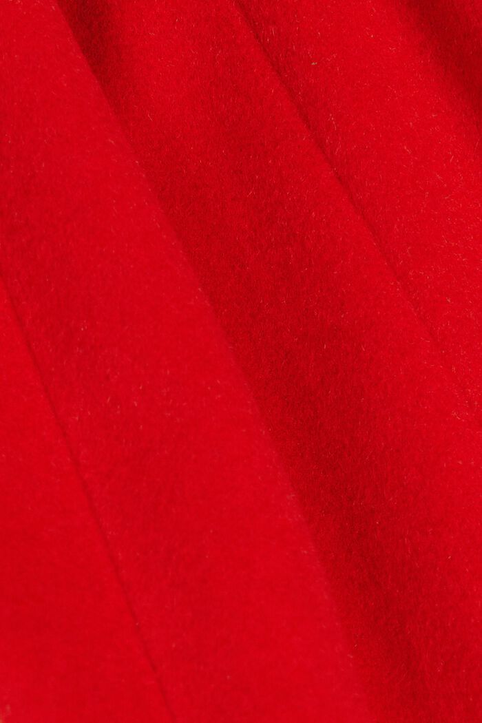 Genanvendt: Frakke i uldmiks med kashmir, RED, detail image number 5