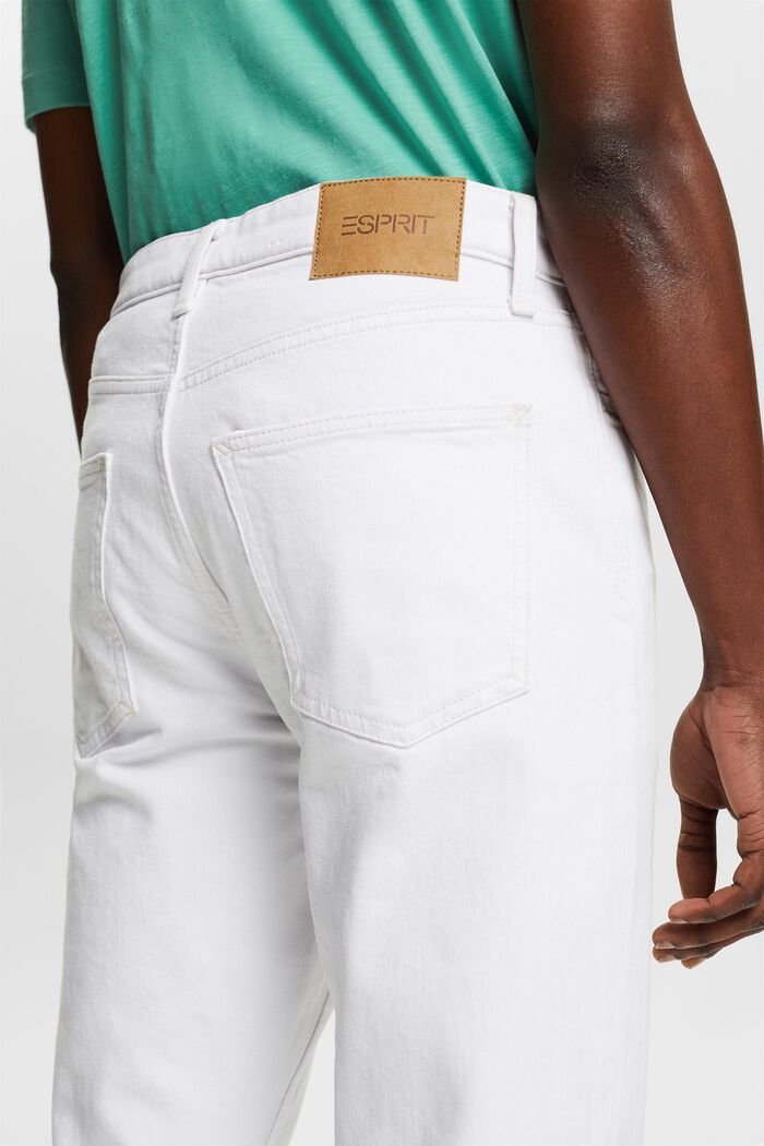 Slim jeans med mellemhøj talje, WHITE, detail image number 3