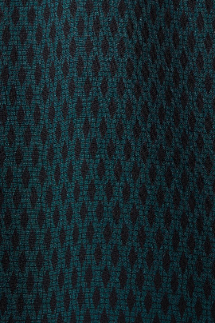 Skjortekjole i silke, EMERALD GREEN, detail image number 5