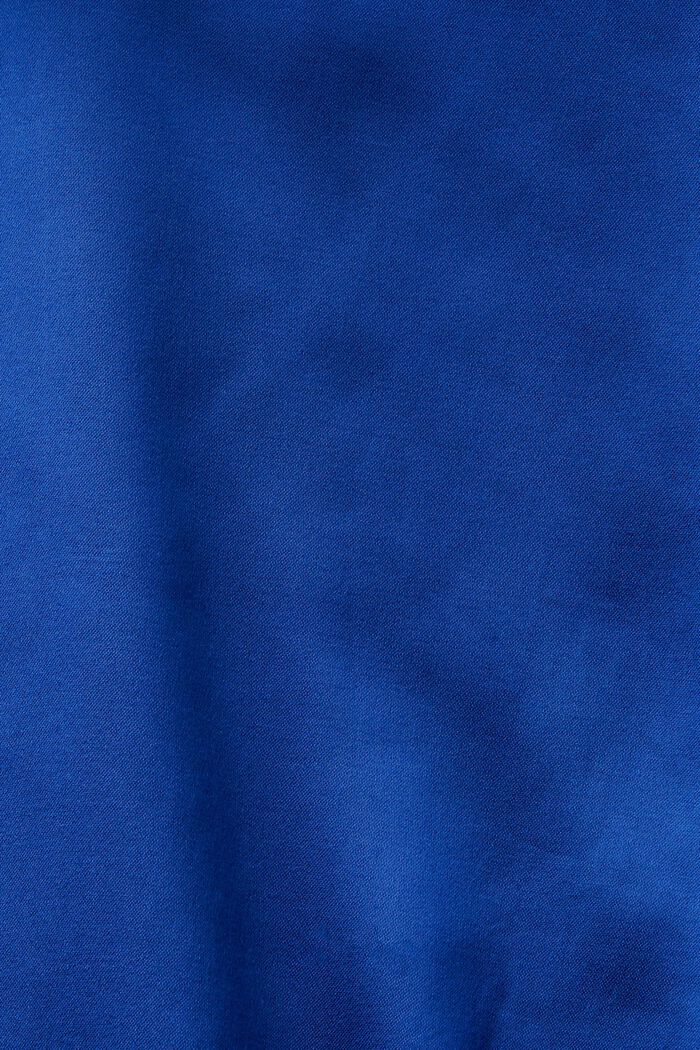 Langærmet satinbluse, BRIGHT BLUE, detail image number 6