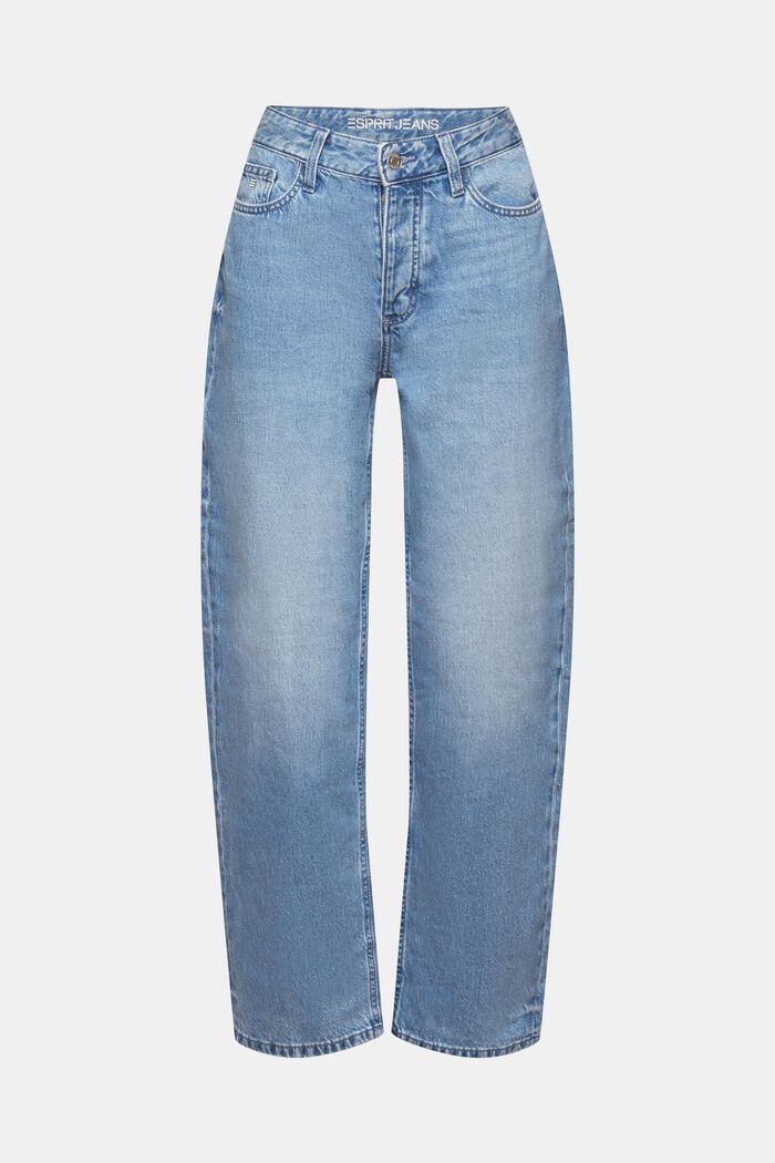 Løstsiddende retro-jeans med mellemhøj talje, BLUE MEDIUM WASHED, detail image number 7
