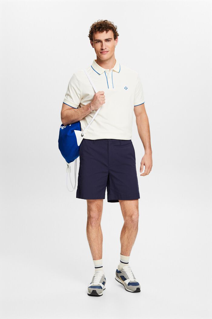 Chino-shorts i stretch-twill, NAVY, detail image number 1