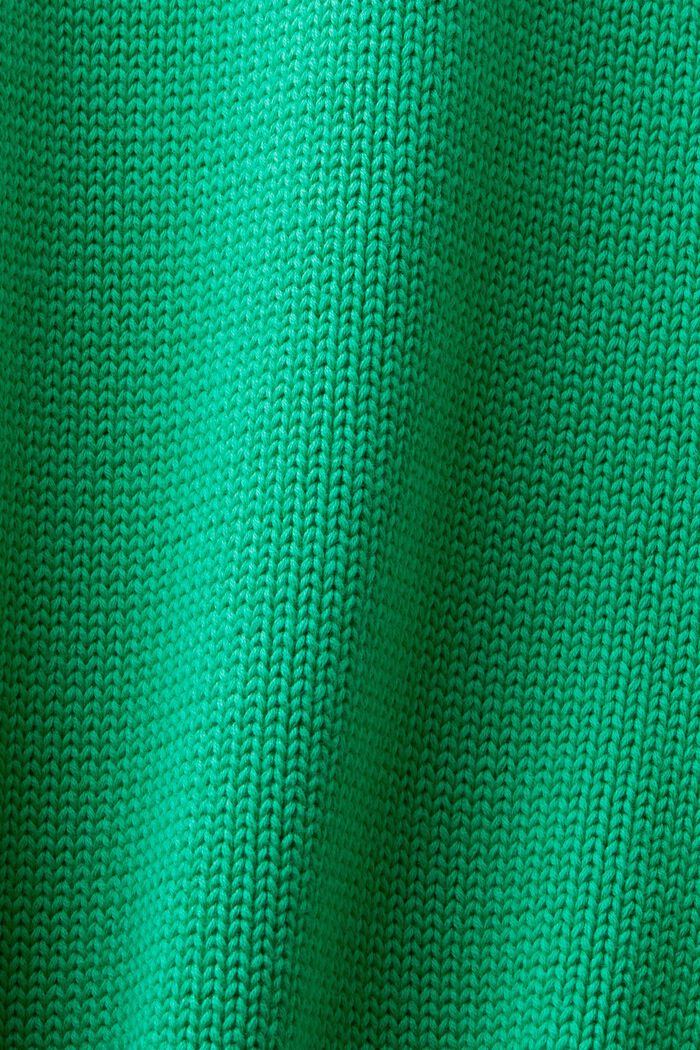 Rullekravesweater i bomuld, GREEN, detail image number 5