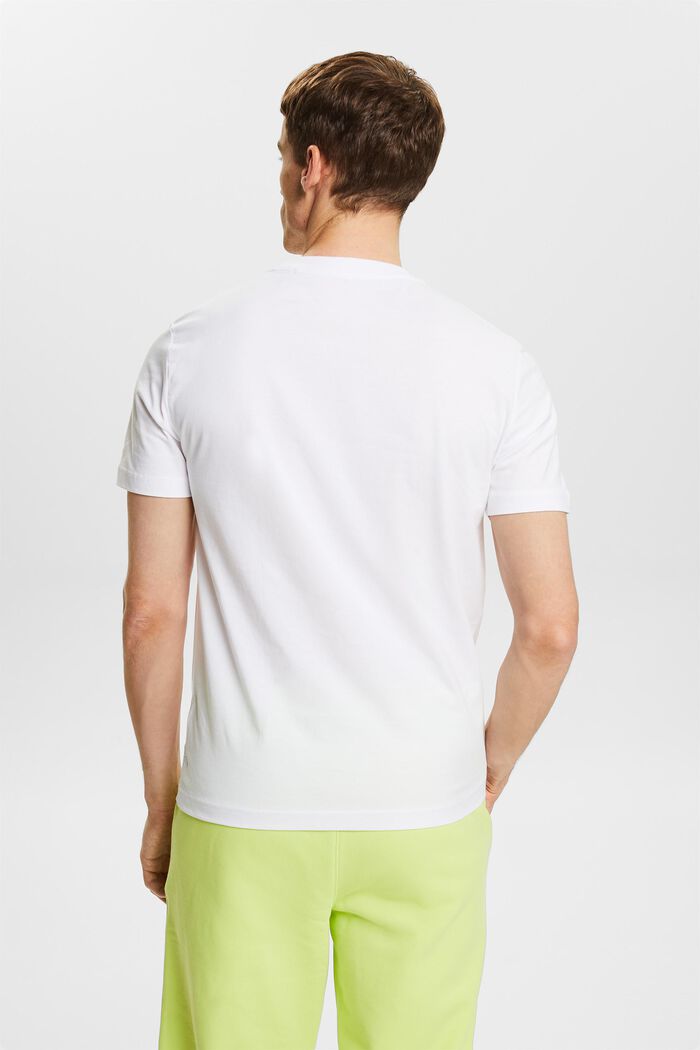 Jersey-T-shirt i økologisk bomuld, WHITE, detail image number 3