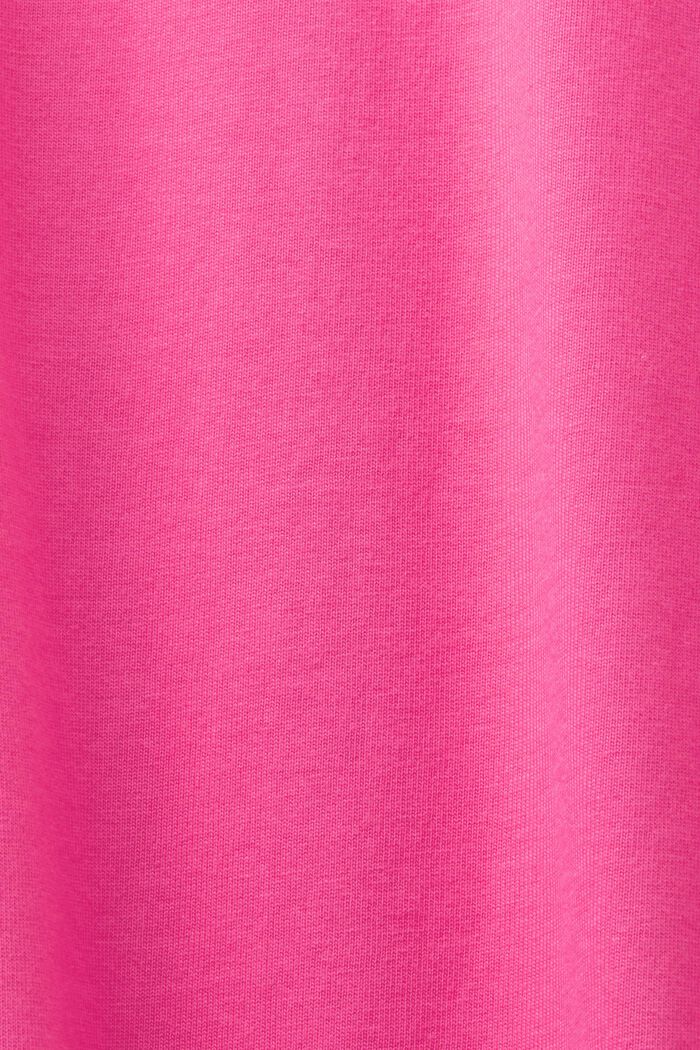 Unisex T-shirt med logo, PINK FUCHSIA, detail image number 6