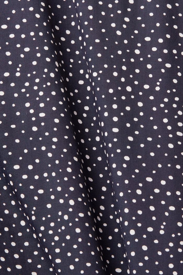 Bluse med mønster, LENZING™ ECOVERO™, NAVY, detail image number 5