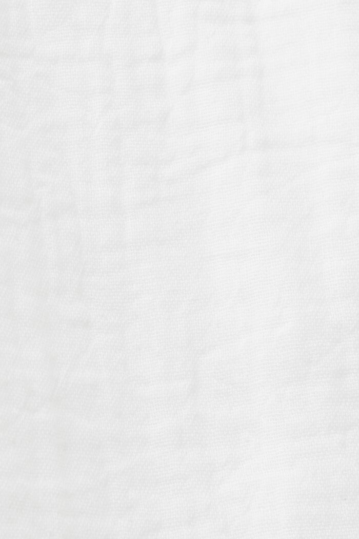 Seersucker-skjorte i bomuld, WHITE, detail image number 4