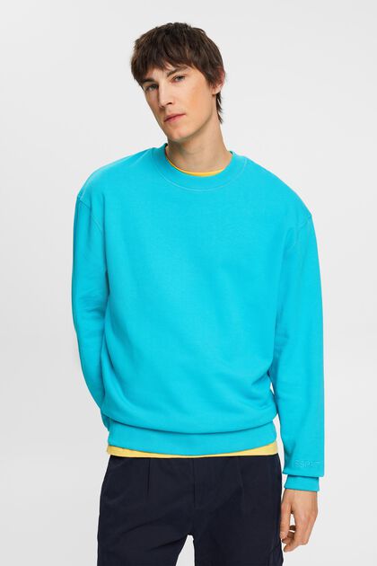 Sweatshirt med broderet logo på ærmet