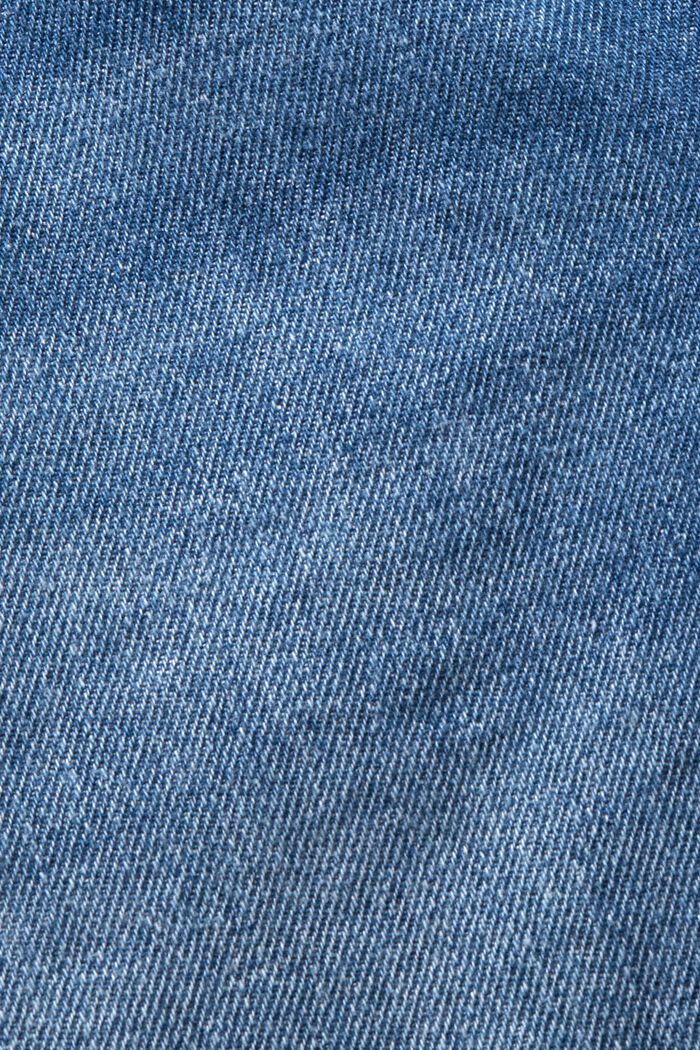 Denimshorts med rå kanter, BLUE MEDIUM WASHED, detail image number 6