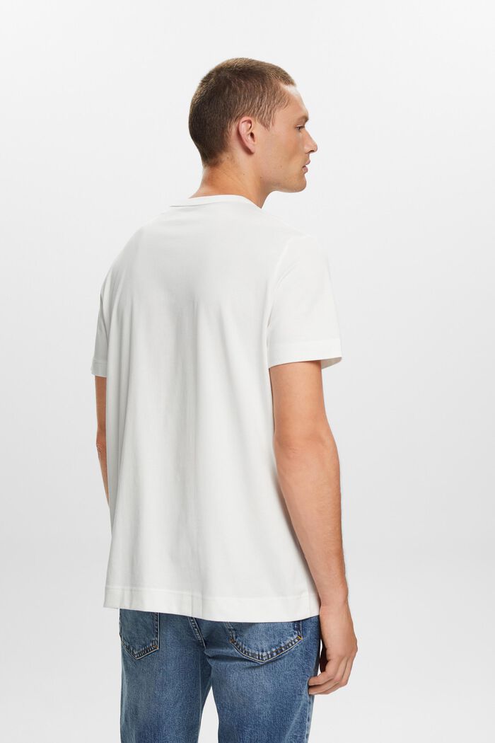 T-shirt i jersey med broderi, 100 % bomuld, OFF WHITE, detail image number 3