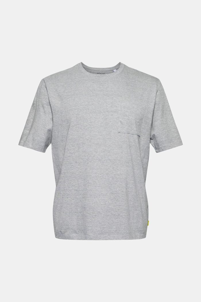 T-shirt i jersey, økologisk bomuld/LENZING™ ECOVERO™, MEDIUM GREY, detail image number 4