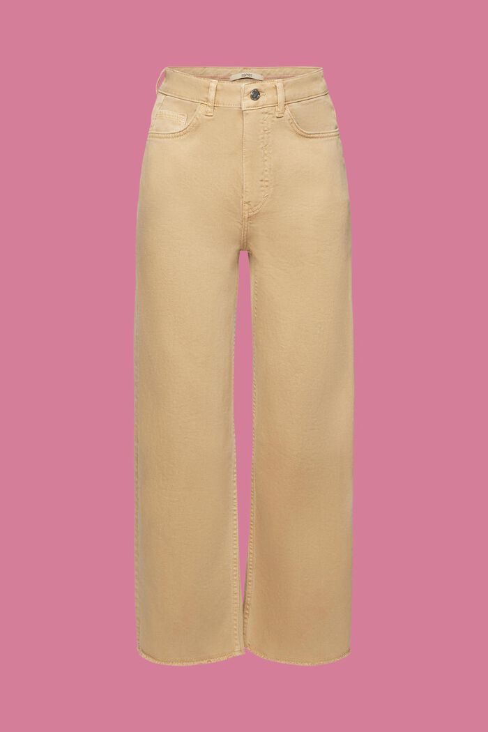 Bukser med høj talje og lige ben, SAND, detail image number 7