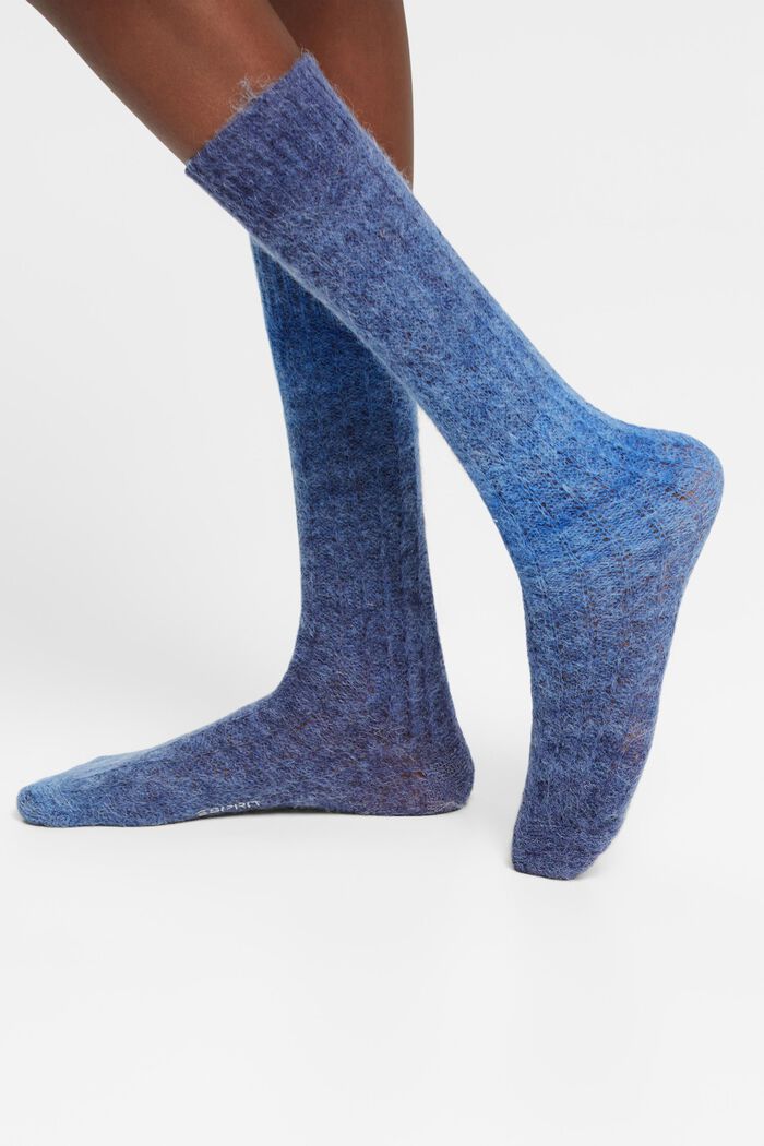 Sokker i uld-/alpacamiks, BLUE, detail image number 2