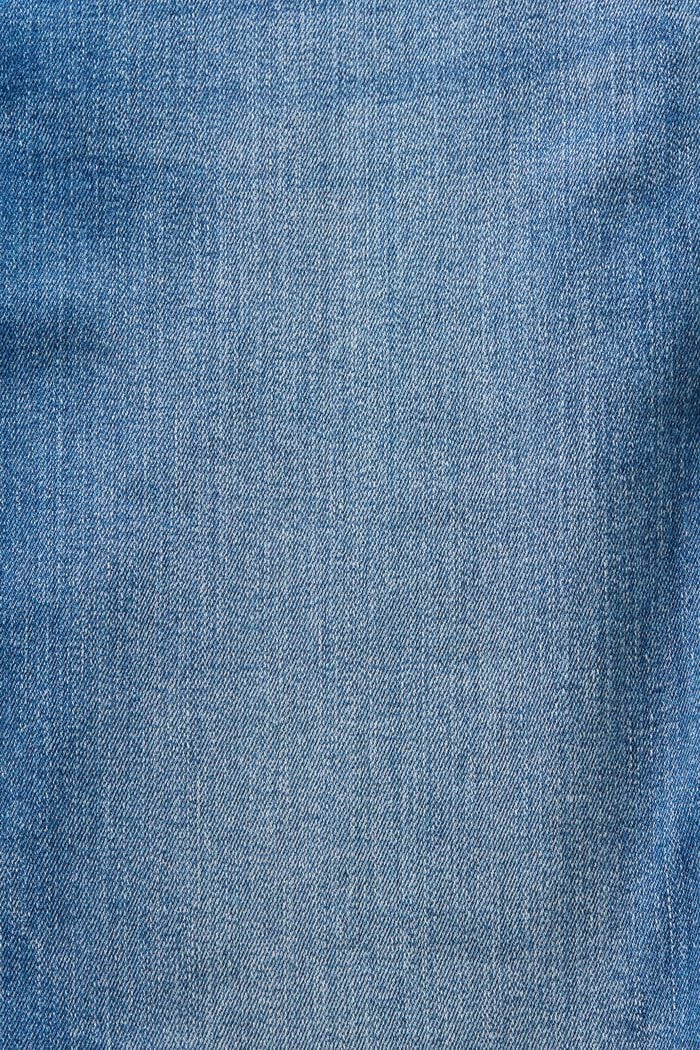Slim jeans med mellemhøj talje, BLUE MEDIUM WASHED, detail image number 5