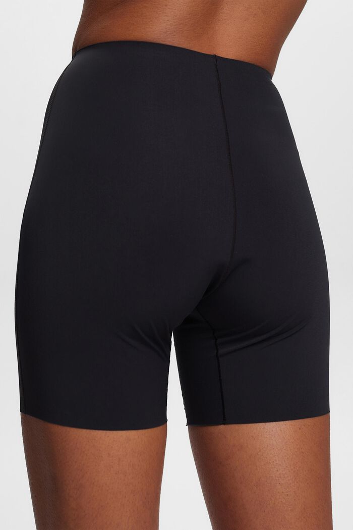 Genanvendt: shorts med blid shaping-effekt, BLACK, detail image number 3