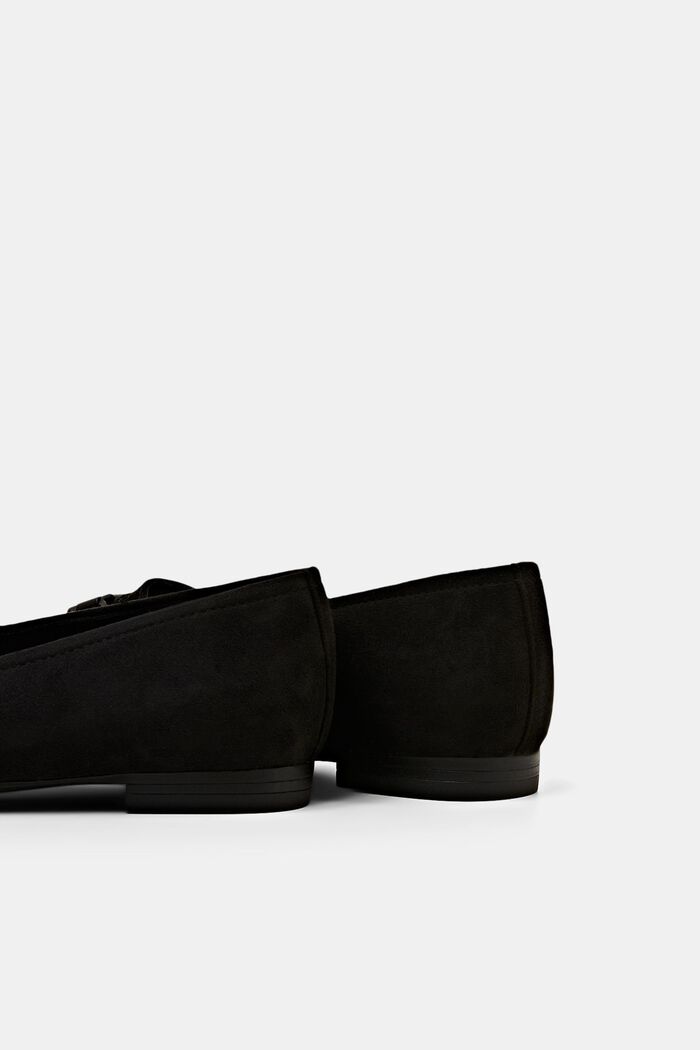 Loafers i imiteret ruskind, BLACK, detail image number 4