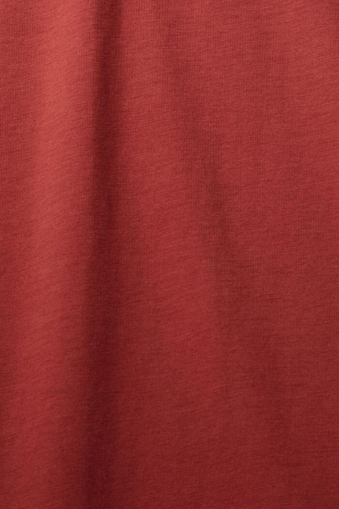 Jersey-T-shirt, 100% bomuld, TERRACOTTA, detail image number 1
