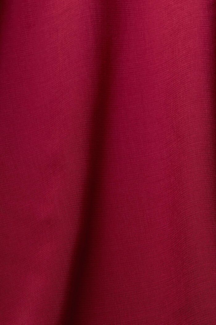 Bluse med båndkrave, CHERRY RED, detail image number 6