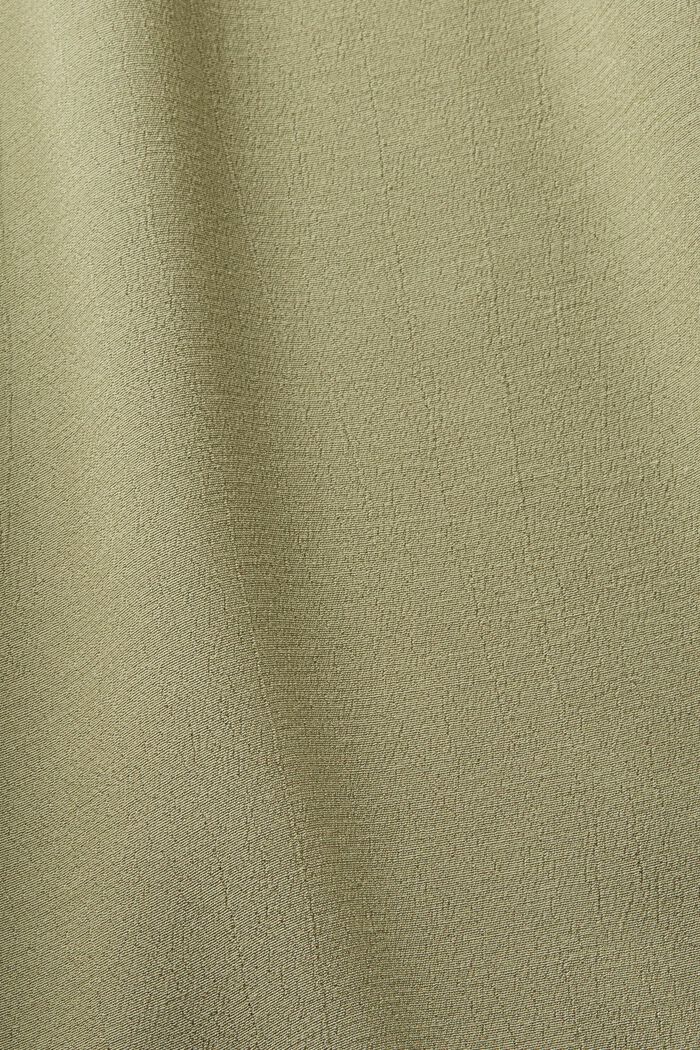 Bluse med V-hals i LENZING™ og ECOVERO™-viskose, LIGHT KHAKI, detail image number 5