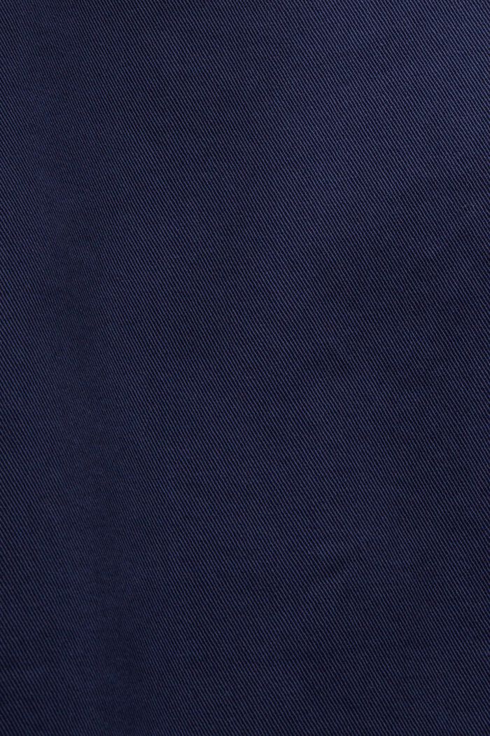 Straight fit chinos med mellemhøj talje, DARK BLUE, detail image number 6