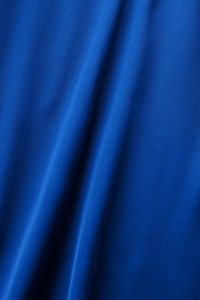 Maxi-kjole i satin med halterneck, BRIGHT BLUE, detail image number 6