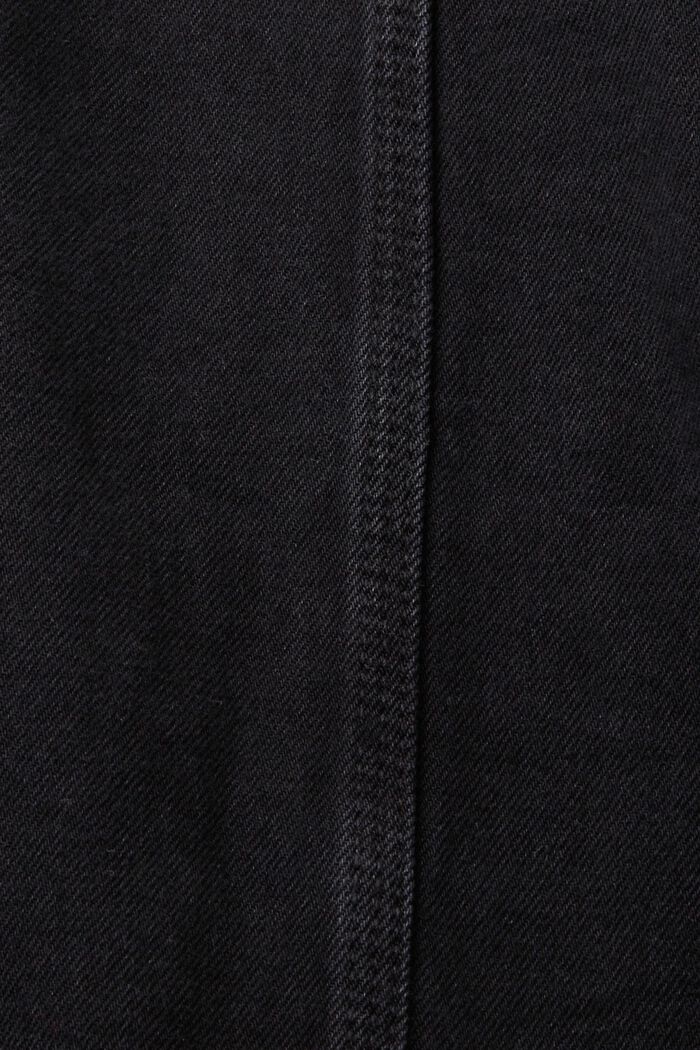 Kraveløs denimjakke med snor, BLACK MEDIUM WASHED, detail image number 7