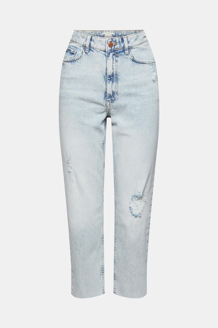 Jeans med destroyed-look, BLUE BLEACHED, detail image number 8