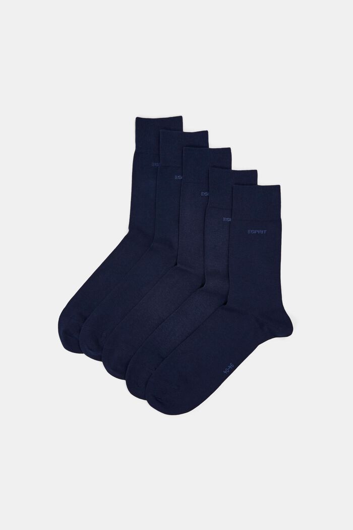 Pakke med 10 par sokker, økologisk bomuldsblanding, MARINE, detail image number 0