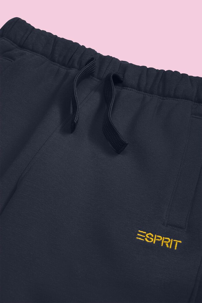 Sweatpants i bomuldsmiks med logo, NAVY, detail image number 1