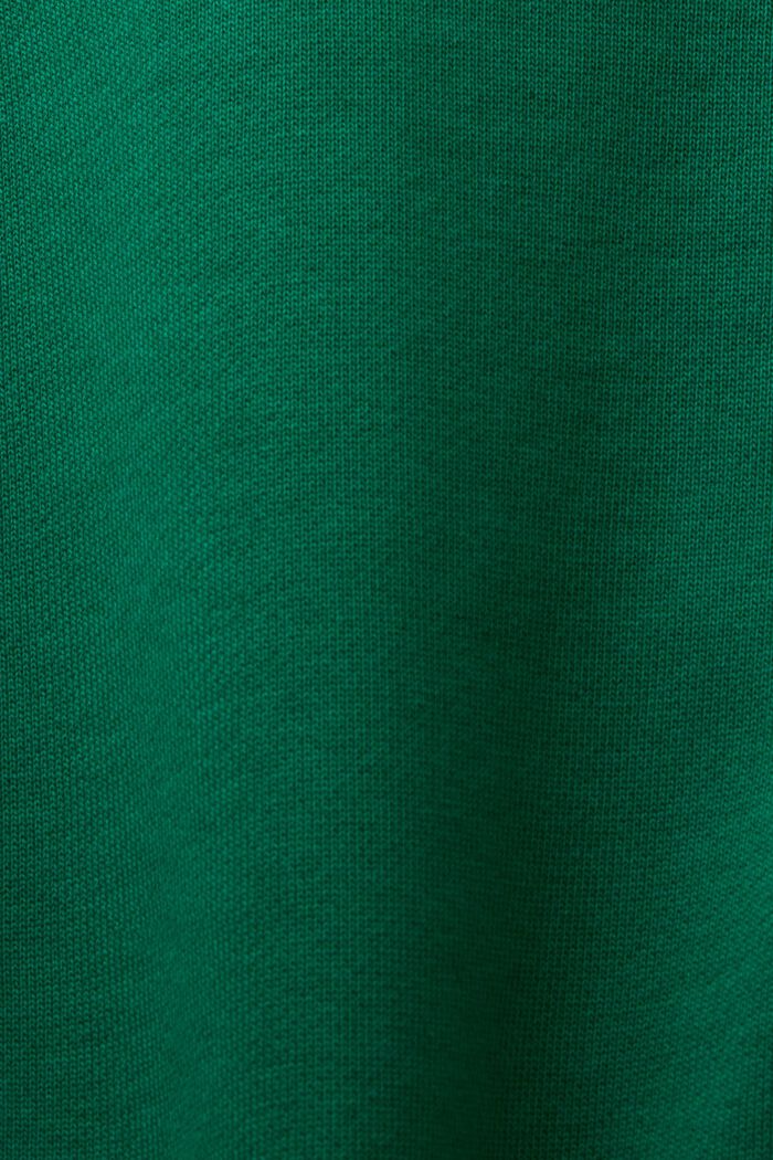 Sweatshirt med broderet logo, økologisk bomuld, DARK GREEN, detail image number 5