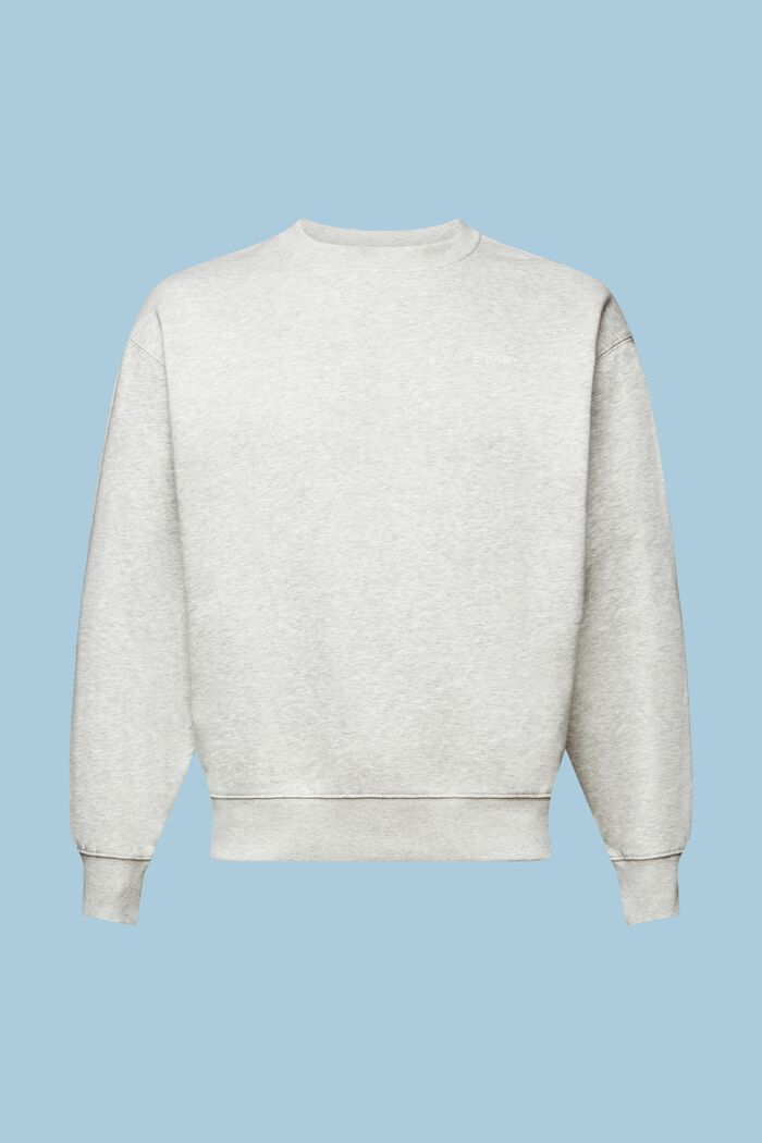 Sweatshirt med logoprint, LIGHT GREY, detail image number 6