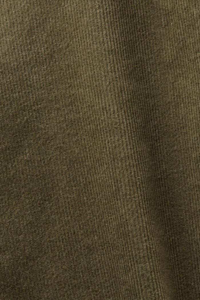 Straight fit-fløjlsbukser, KHAKI GREEN, detail image number 5