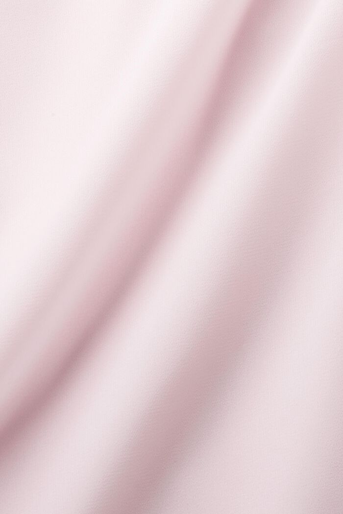 Ærmeløs bluse i crepe chiffon, PASTEL PINK, detail image number 5