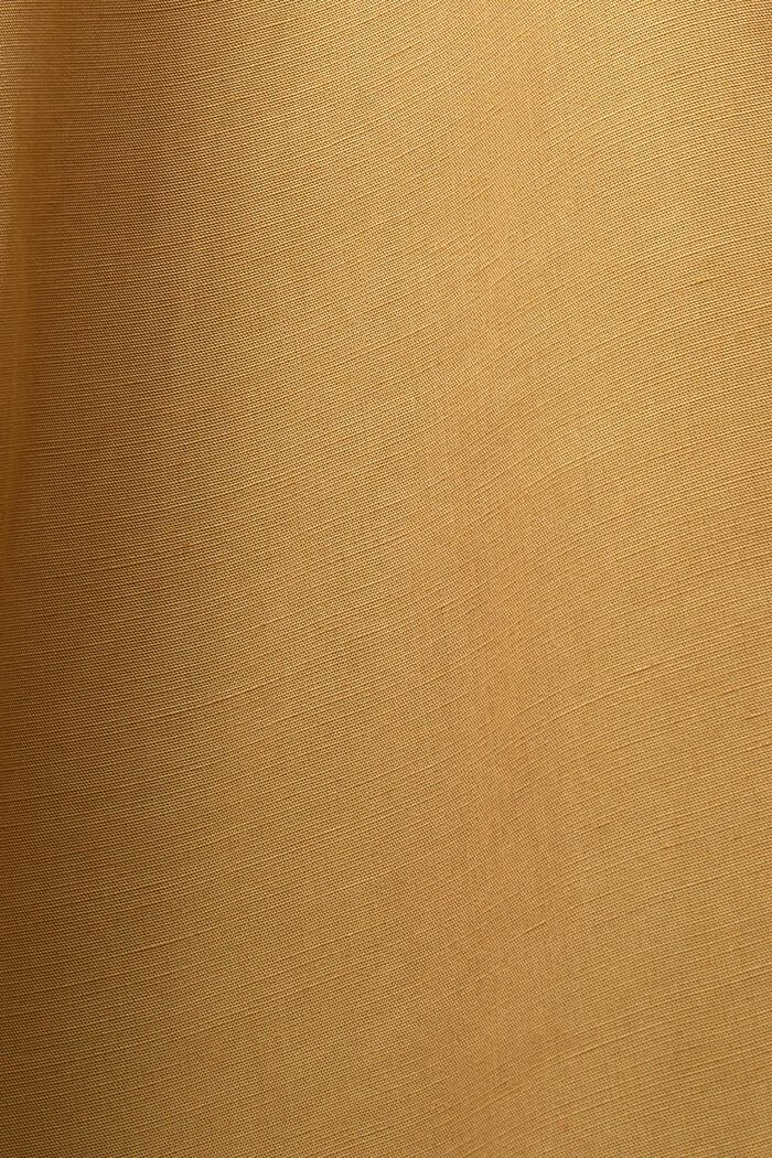 Dungaree midikjole, hørblanding, TOFFEE, detail image number 4
