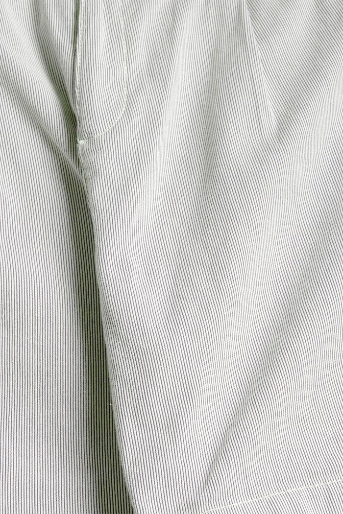 Stribede shorts med bindebælte, NAVY, detail image number 4