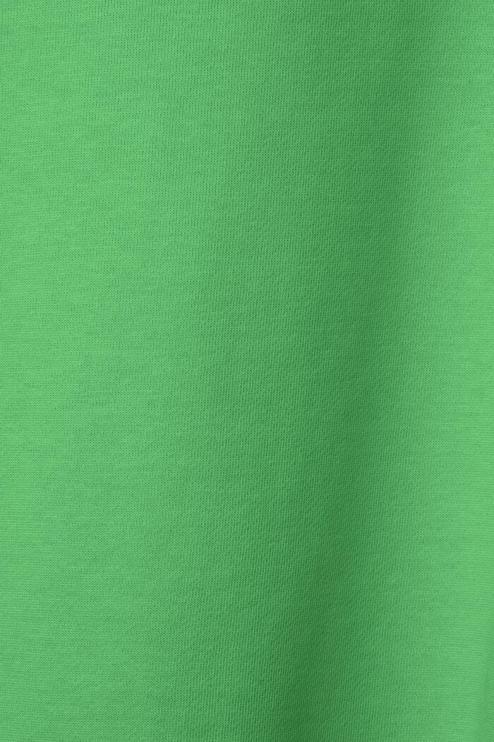 Sweatpants i bomuldsfleece med logo, GREEN, detail image number 7