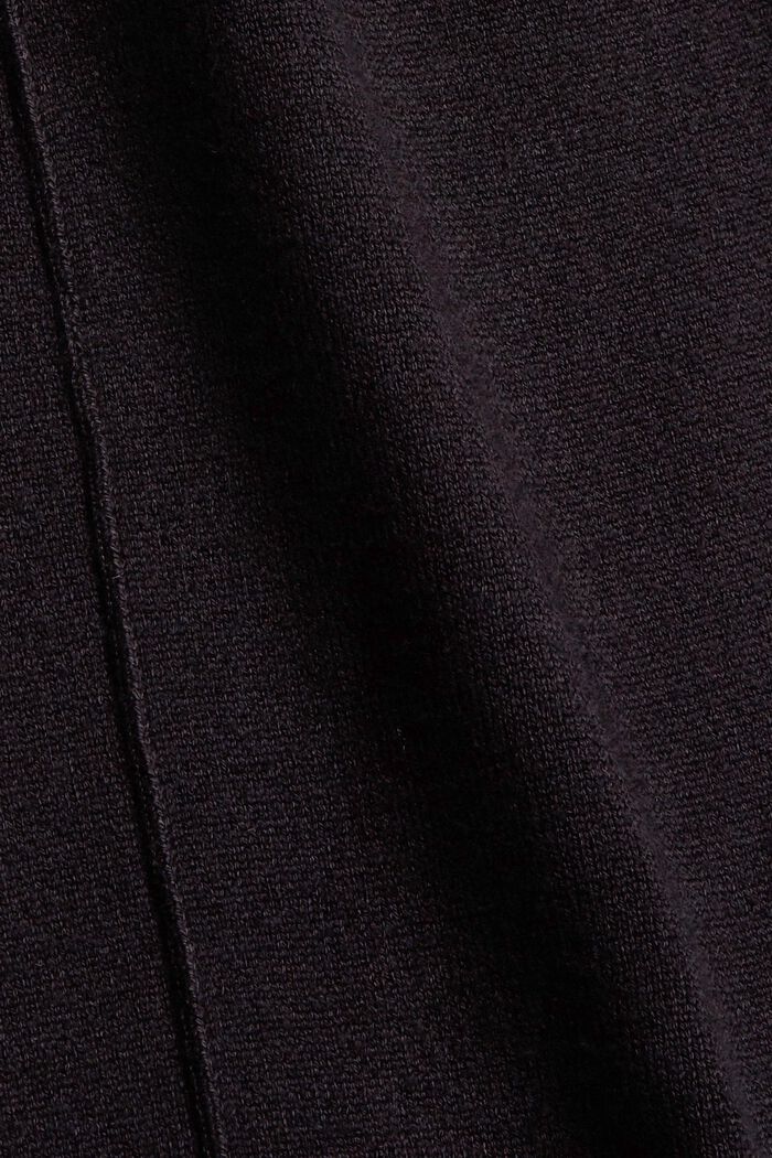 Strikkede bukser med LENZING™ ECOVERO™, BLACK, detail image number 1