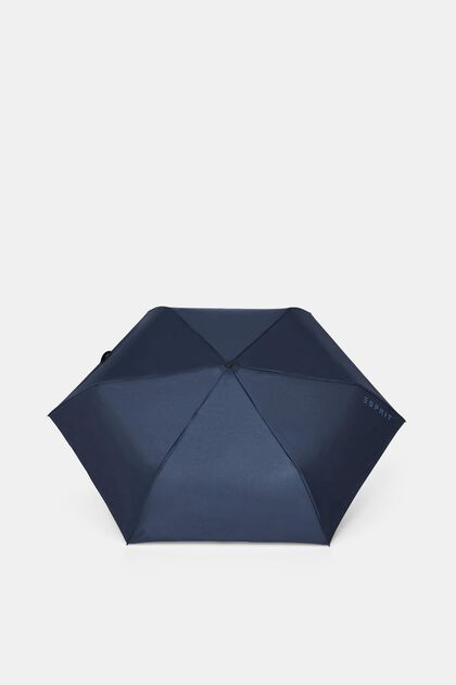Easymatic slimline lommeparaply i blå