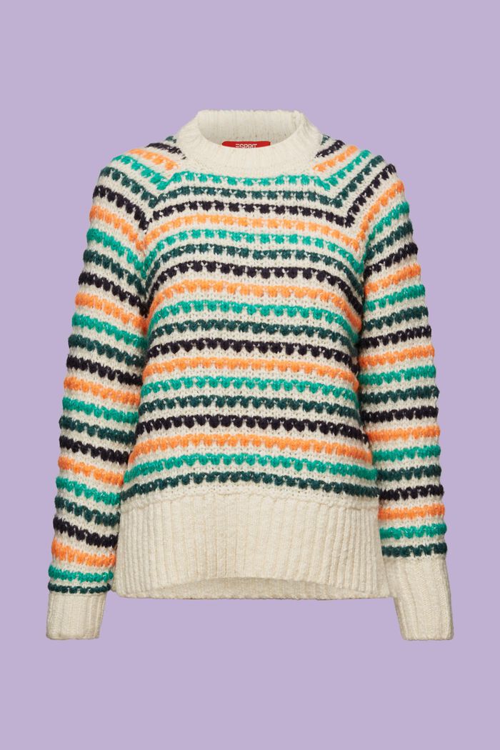 Sweater i uld-/bomuldsmiks, ICE, detail image number 7