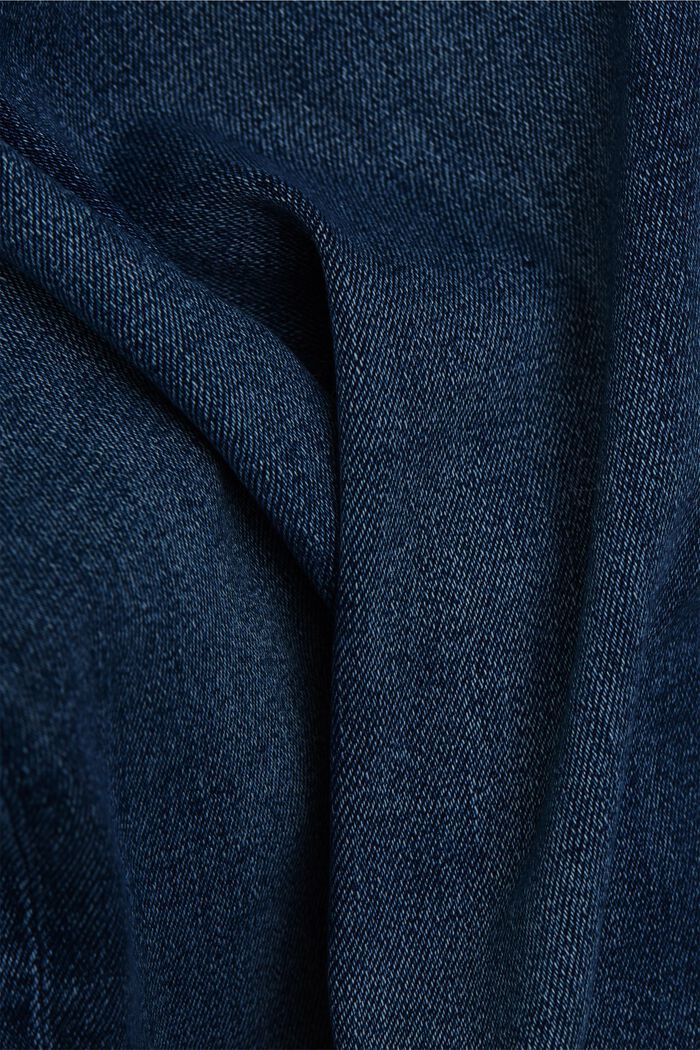 Stretch-jeans i økologisk bomuld, BLUE DARK WASHED, detail image number 2