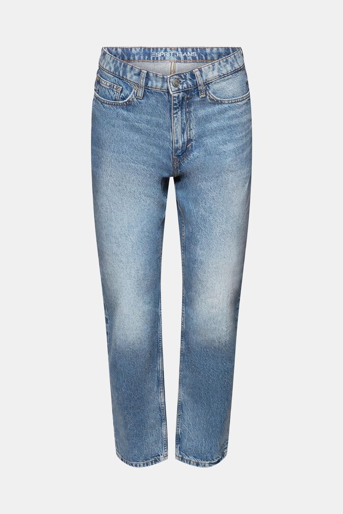 Lige jeans med mellemhøj talje, BLUE LIGHT WASHED, detail image number 7