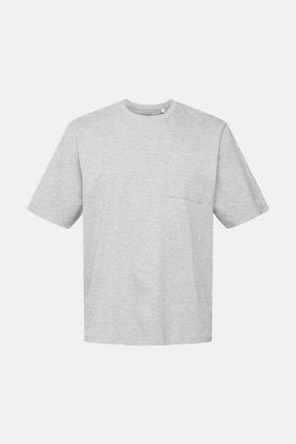Melange-T-shirt, LENZING™ ECOVERO™, MEDIUM GREY, overview