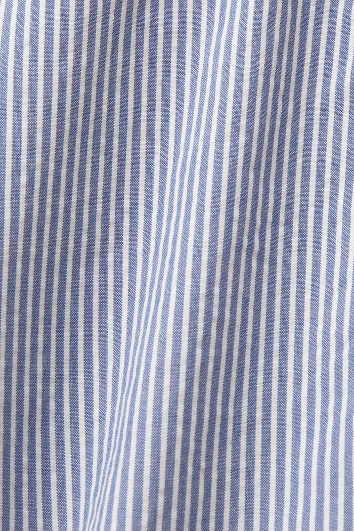 Stribede chino-shorts, 100 % bomuld, BLUE, detail image number 7