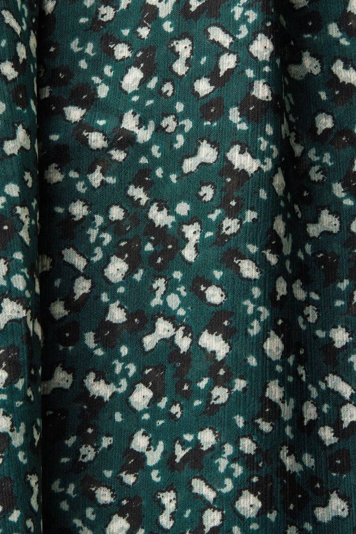 Chiffonbluse med mønster, BOTTLE GREEN, detail image number 5
